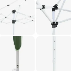 vidaXL Pop-up partytent 192 x 192 x 245 cm Groen