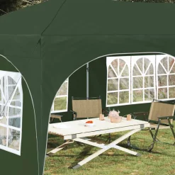 vidaXL Pop-up partytent 575 x 288 x 245 cm Groen Oxford Stof