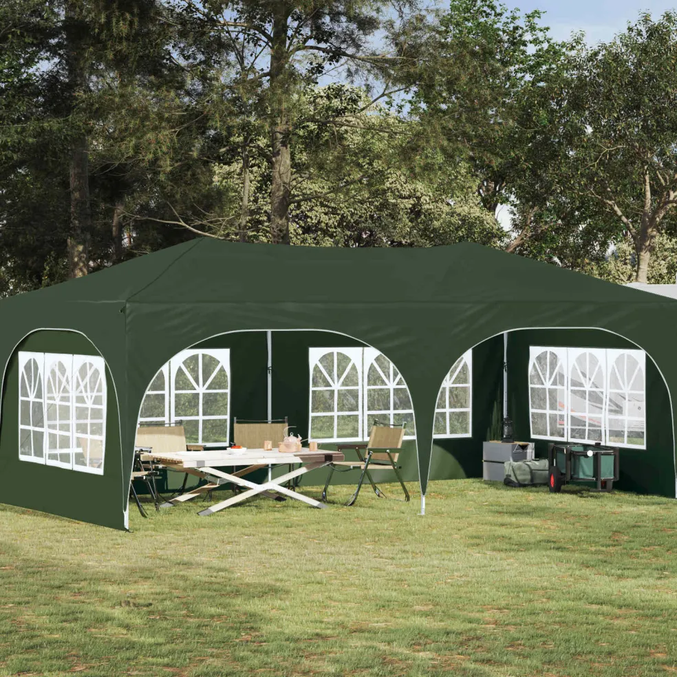 vidaXL Pop-up partytent 575 x 288 x 245 cm Groen Oxford Stof