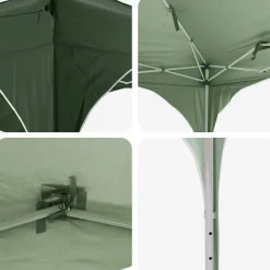 vidaXL Pop-up partytent 575 x 288 x 245 cm Groen Oxford Stof