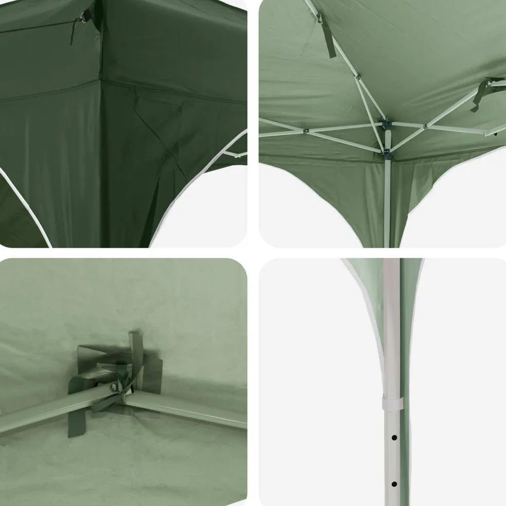 vidaXL Pop-up partytent 575 x 288 x 245 cm Groen Oxford Stof