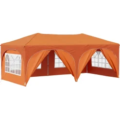 vidaXL Pop-up partytent 575 x 288 x 245 cm Oranje Oxford Stof