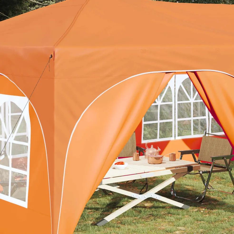 vidaXL Pop-up partytent 575 x 288 x 245 cm Oranje Oxford Stof