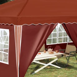 vidaXL Pop-up partytent 575 x 288 x 245 cm Terracotta