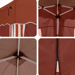 vidaXL Pop-up partytent 575 x 288 x 245 cm Terracotta