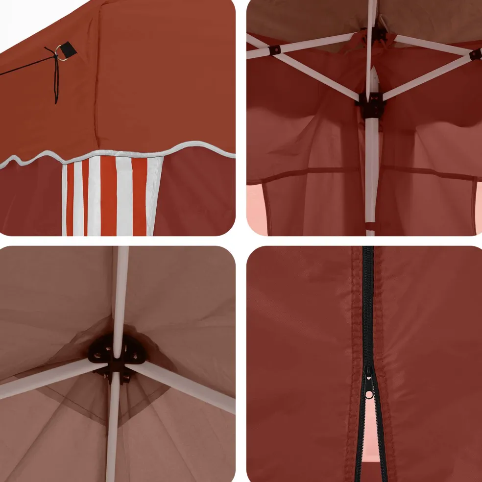 vidaXL Pop-up partytent 575 x 288 x 245 cm Terracotta