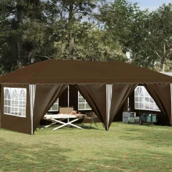 vidaXL Pop-up partytent 575 x 288 x 245 cm Taupe