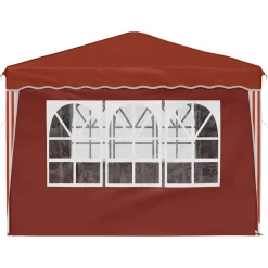 vidaXL Pop-up partytent 288 x 288 x 245 cm Terracotta Oxford Stof