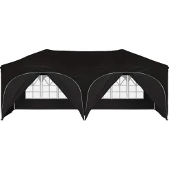 vidaXL Pop-up partytent 575 x 288 x 245 cm Zwart Oxford Stof