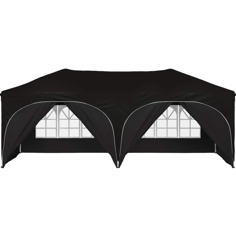 vidaXL Pop-up partytent 575 x 288 x 245 cm Zwart Oxford Stof
