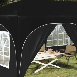 vidaXL Pop-up partytent 575 x 288 x 245 cm Zwart Oxford Stof