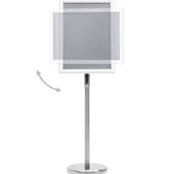 vidaXL Posterstandaard A3 aluminiumlegering zilverkleurig
