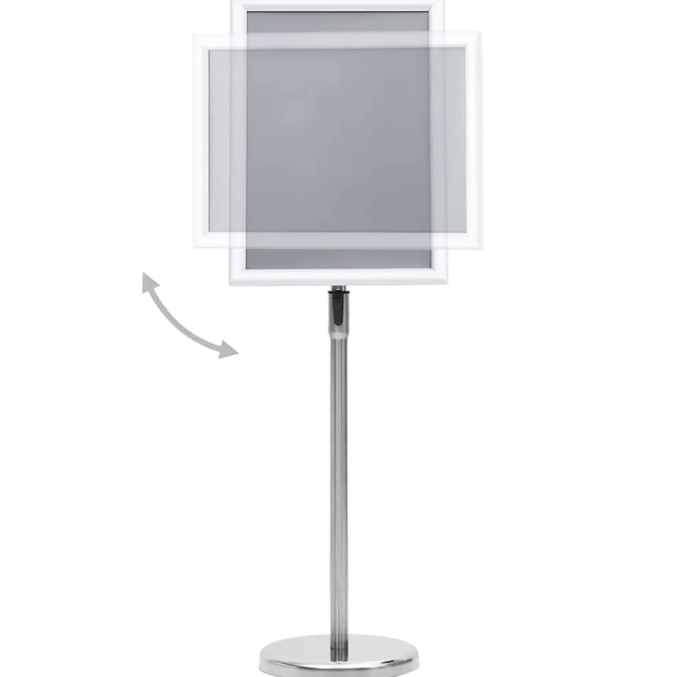 vidaXL Posterstandaard A3 aluminiumlegering zilverkleurig
