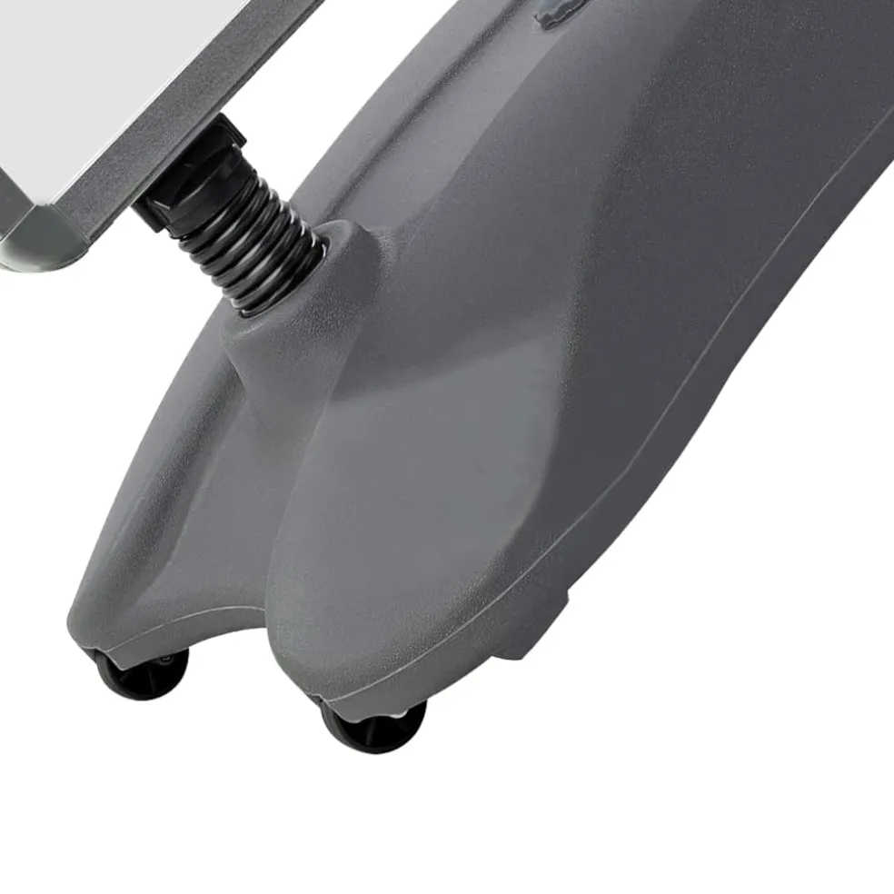 vidaXL Posterstandaard A1 waterdicht aluminiumlegering grijs