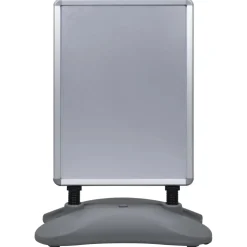 vidaXL Posterstandaard A1 waterdicht aluminiumlegering grijs