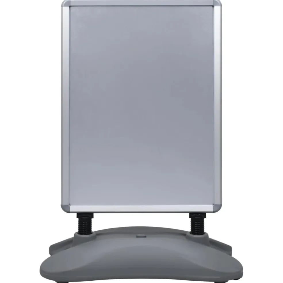 vidaXL Posterstandaard A1 waterdicht aluminiumlegering grijs