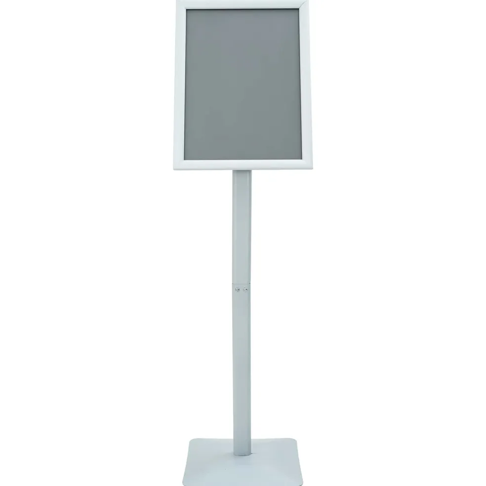 vidaXL Posterstandaard met voet 32,5 x 27 x 126 cm Gietijzer zilver