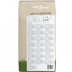 vidaXL Premium hondenvoer droog Adult Sensitive Lamb & Rice 15kg