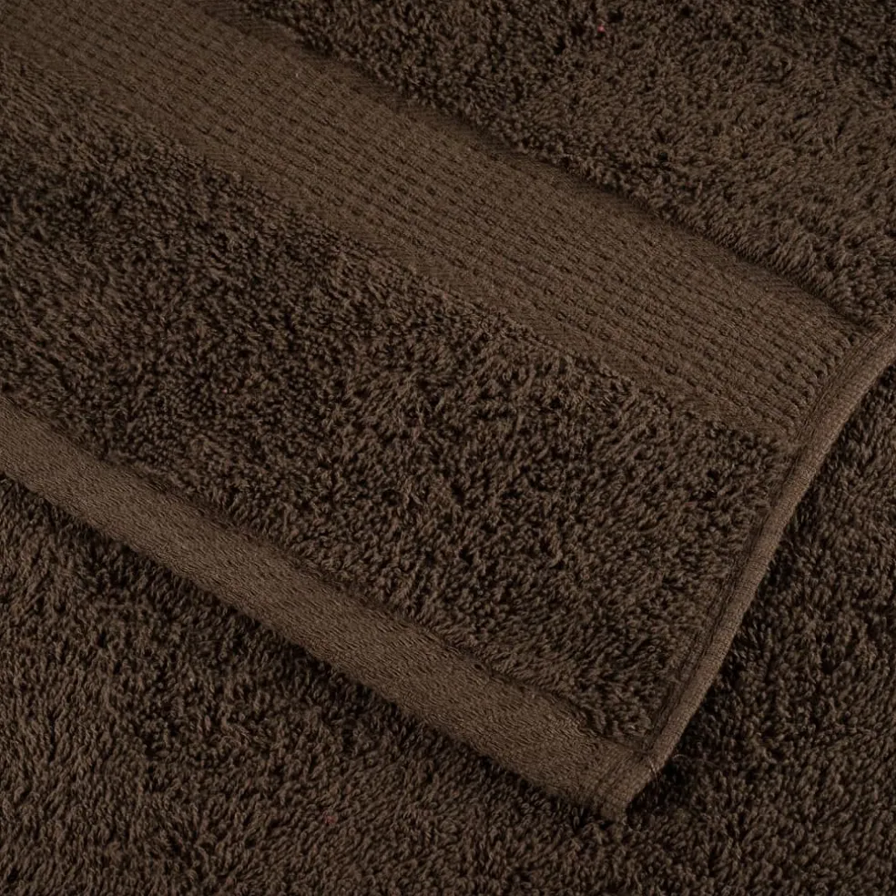vidaXL Premium washandjes SOLUND 2 stuks bruin 30x30 cm 600 g/m²