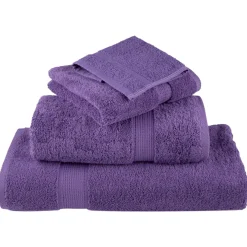 vidaXL Premium washandjes SOLUND 2 st paars 30x30 cm 600 g/m2