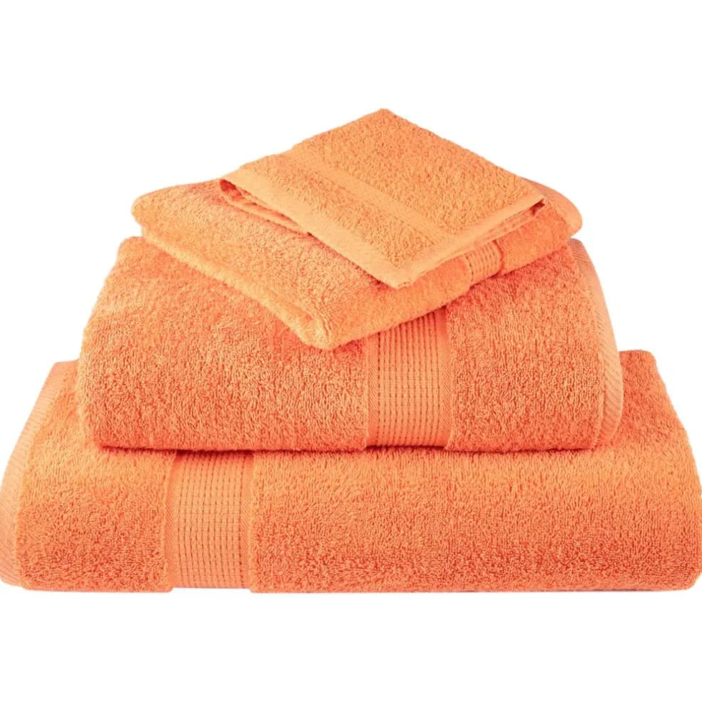 vidaXL Premium washandjes SOLUND 2 stuks oranje 30x30 cm 600 g/m2
