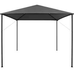 vidaXL Prieel 180 g/m² 3x3 m stof en staal antraciet
