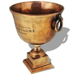 vidaXL Prijzenbeker champagnekoeler koperbruin