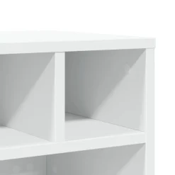 vidaXL Printerkastje met wielen 41x32x34,5 cm wit