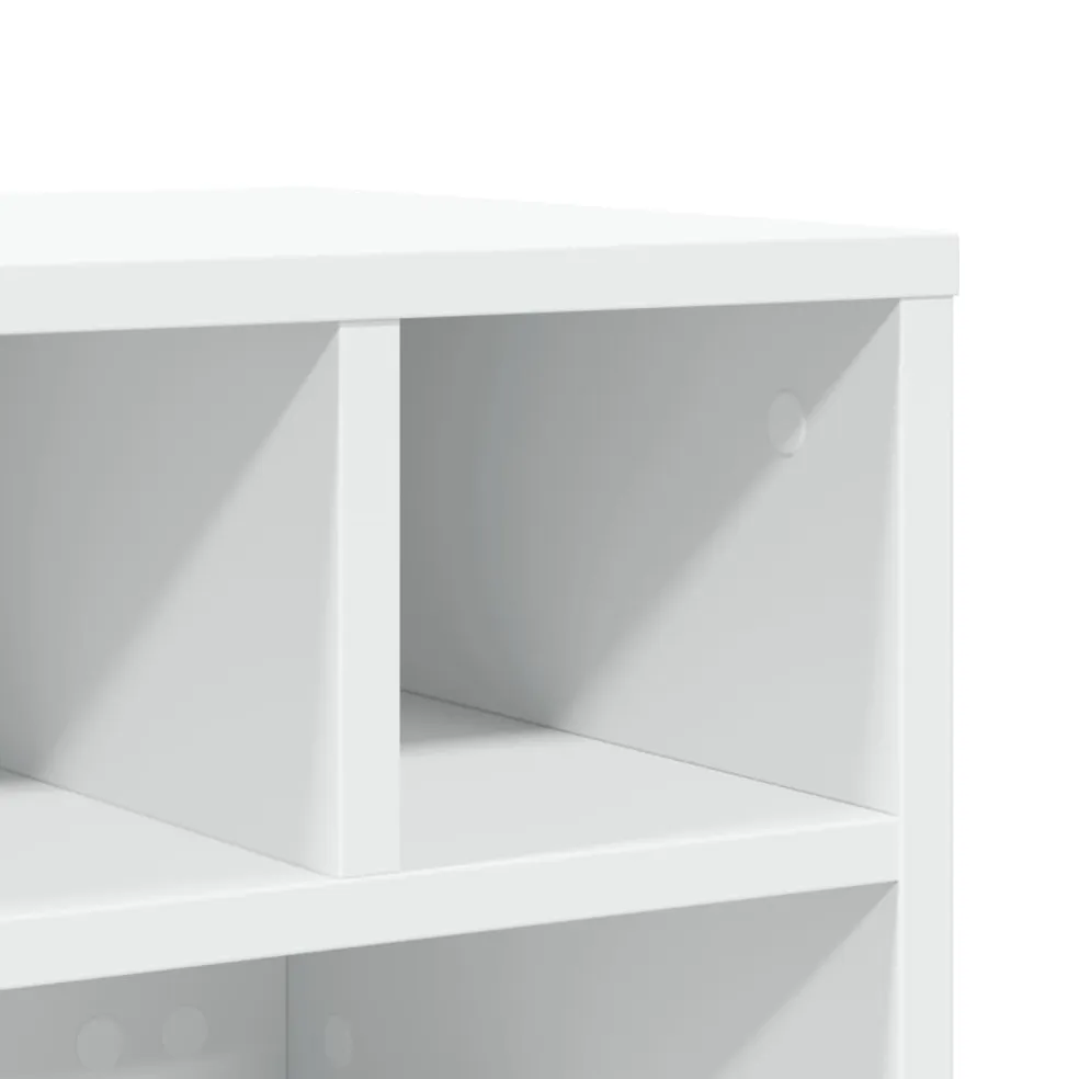 vidaXL Printerkastje met wielen 41x32x34,5 cm wit