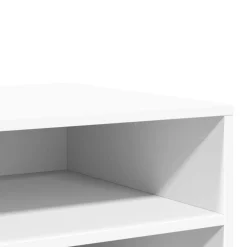 vidaXL Printerkastje met wielen 60x50x67 cm wit