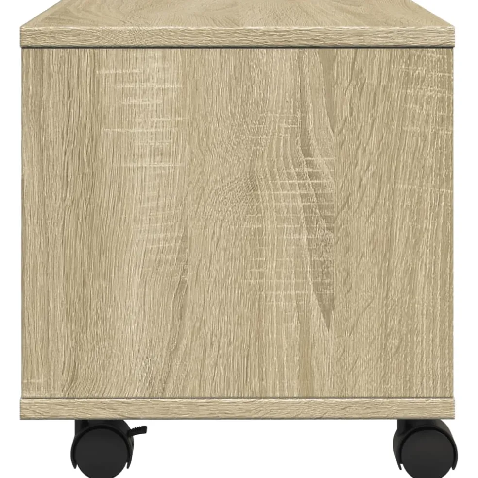 vidaXL Printerkastje met wielen 60x50x67 cm sonoma eikenkleurig