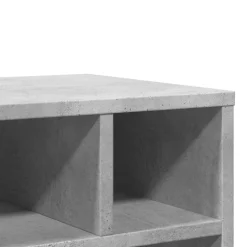 vidaXL Printerkastje met wielen 41x32x48 cm betongrijs