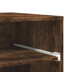 vidaXL Printerkastje met wielen 60x48x74 cm gerookt eikenkleurig