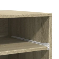 vidaXL Printerkastje met wielen 60x48x74 cm sonoma eikenkleurig