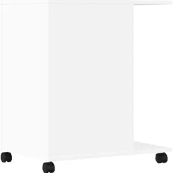 vidaXL Printerkastje met wielen 60x40x68,5 cm wit