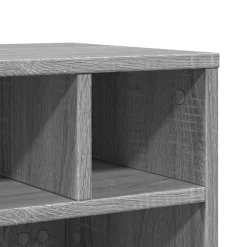 vidaXL Printerkastje met wielen 41x32x34,5 cm grijs sonoma eikenkleur