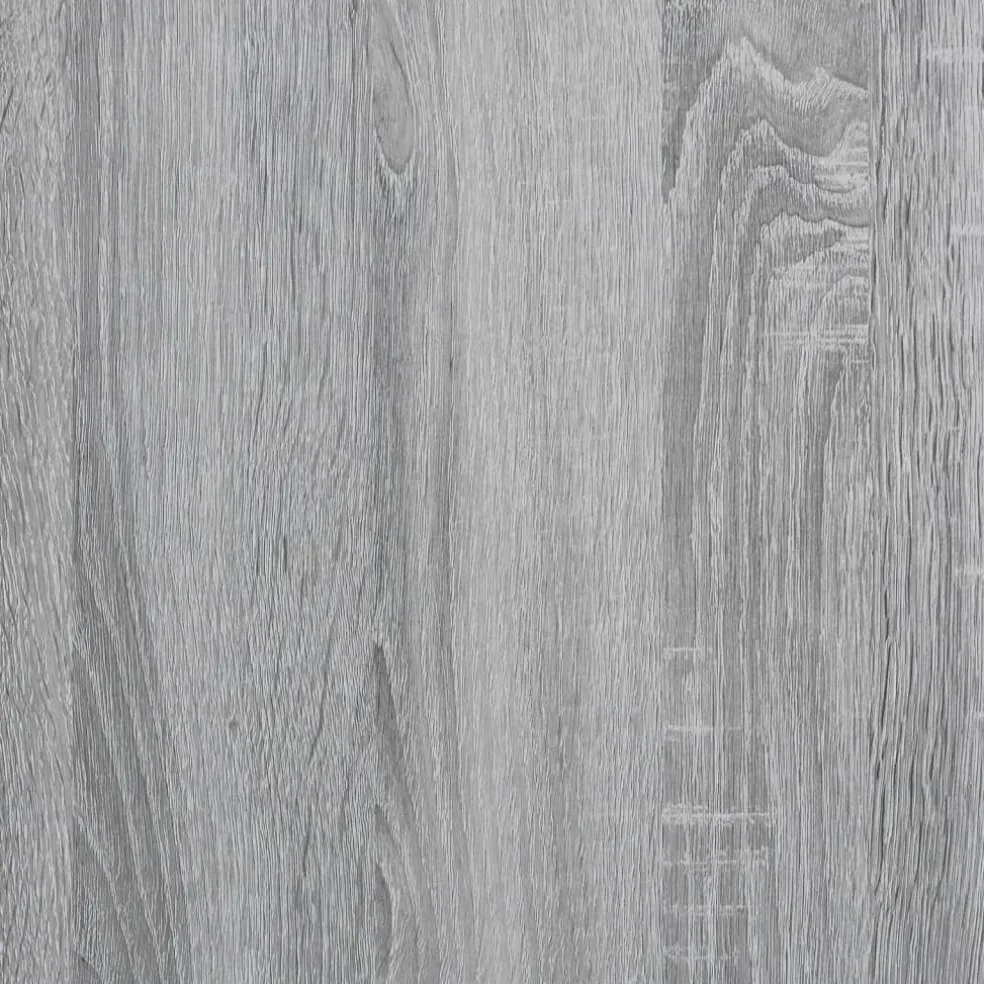 vidaXL Printerkastje met wielen 41x32x34,5 cm grijs sonoma eikenkleur