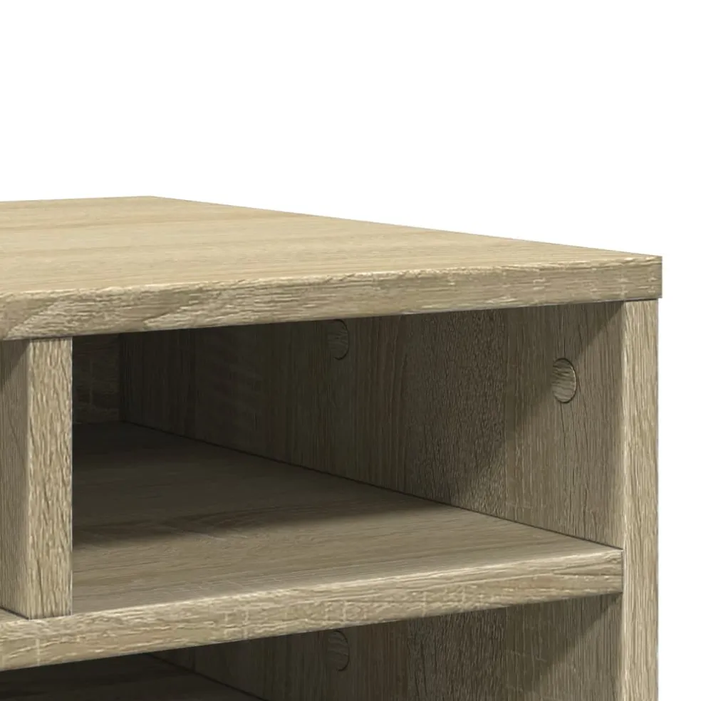 vidaXL Printerkastje 49x40x22,5 cm bewerkt hout sonoma eikenkleurig