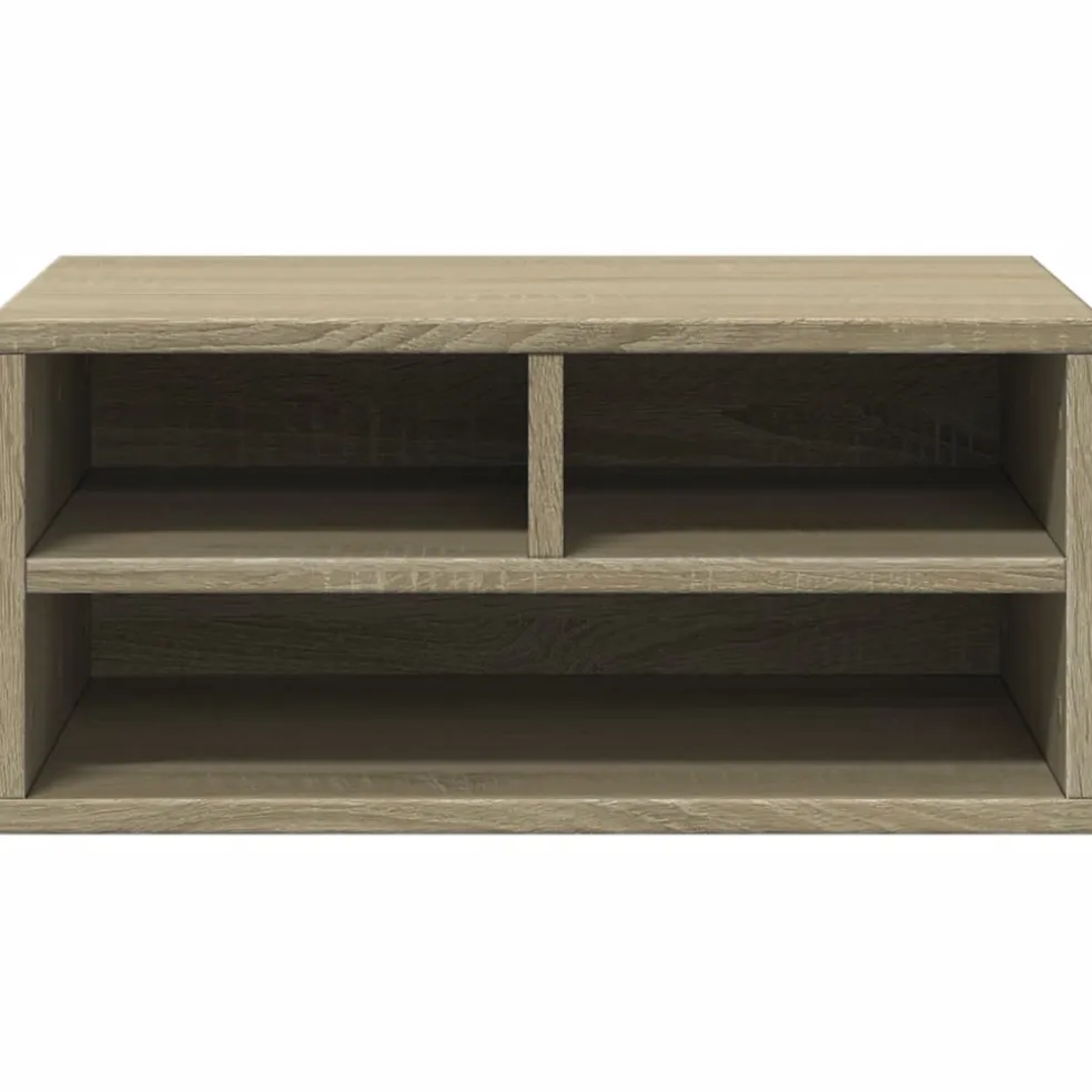 vidaXL Printerkastje 49x40x22,5 cm bewerkt hout sonoma eikenkleurig