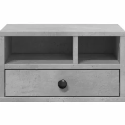 vidaXL Printerkastje 49x40x22,5 cm bewerkt hout betongrijs