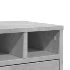vidaXL Printerkastje 49x40x22,5 cm bewerkt hout betongrijs
