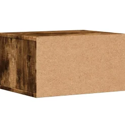 vidaXL Printerkastje 40x32x22,5 cm bewerkt hout gerookt eikenkleurig