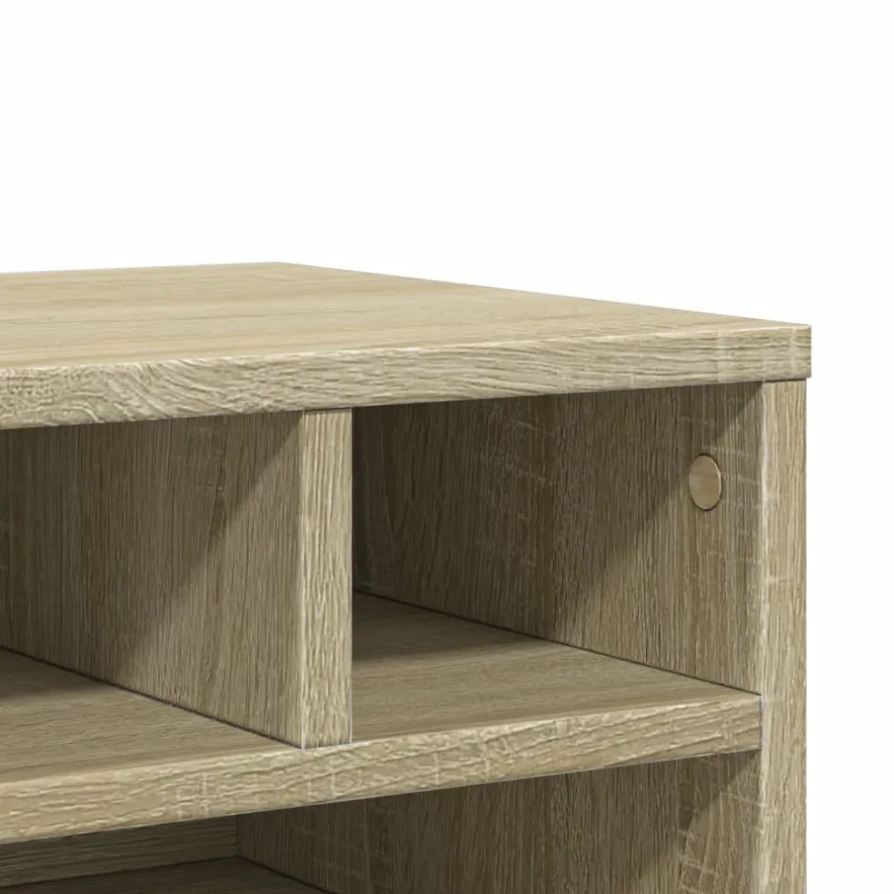 vidaXL Printerkastje 40x32x22,5 cm bewerkt hout sonoma eikenkleurig