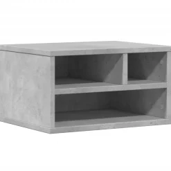vidaXL Printerkastje 40x32x22,5 cm bewerkt hout betongrijs