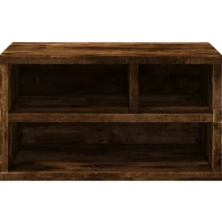 vidaXL Printerkastje 40x32x22,5 cm bewerkt hout gerookt eikenkleurig