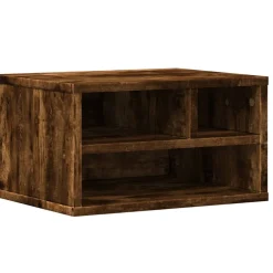 vidaXL Printerkastje 40x32x22,5 cm bewerkt hout gerookt eikenkleurig