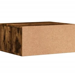 vidaXL Printerkastje 49x40x22,5 cm bewerkt hout gerookt eikenkleurig