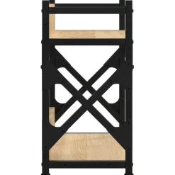 vidaXL Printerstandaard 2-laags 40x20x40 cm bewerkt hout sonoma eiken
