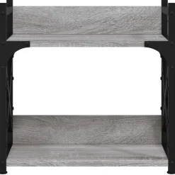 vidaXL Printerstandaard 2-laags 40x20x40 cm bewerkt hout grijs sonoma