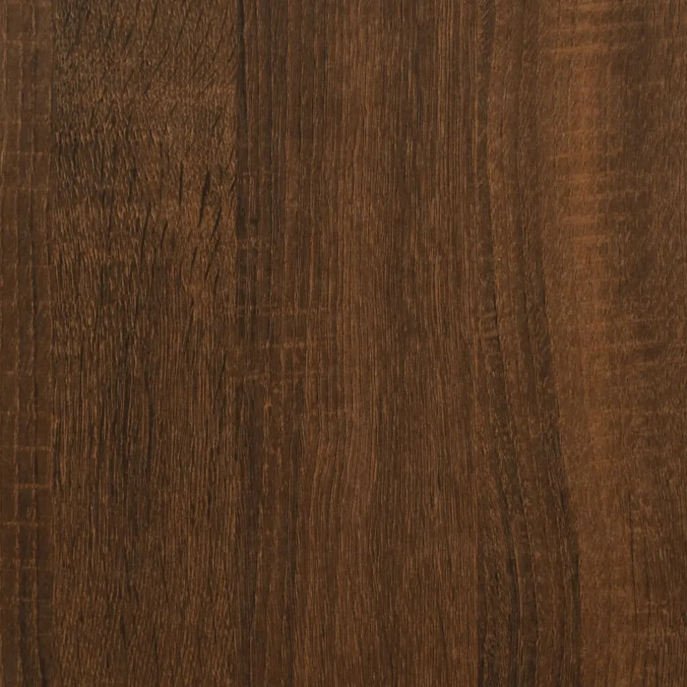 vidaXL Printerstandaard 2-laags 40x20x40 cm bewerkt hout bruineiken